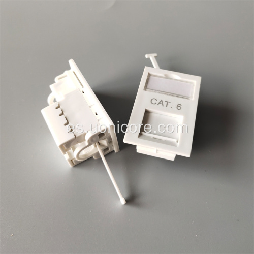 Toma de pared CAT6 placa de tamaño corto tipo UK